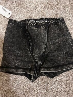 alexanderwang women’s Washed Black Boxer Shorts